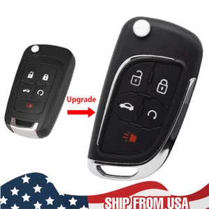 For Chevrolet Spark Malibu Cruze Impala Buick Remote Key Shell Case Fob 5 Button - Picture 1 of 6