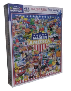 White Mountain 1000 Piece Jigsaw Puzzle - Made In America - Picture 1 of 1