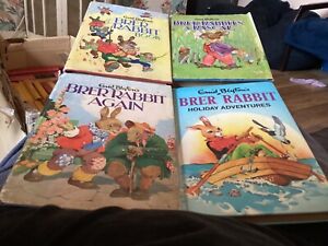 Brer Rabbit Vintage Book Bundle: x4 HB Books By Enid Blyton (1958-1965)