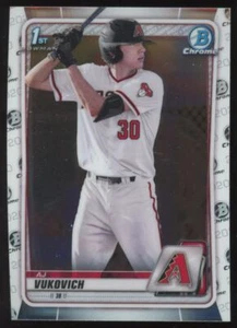 2020 1° Bowman Draft Chrome AJ Vukovich Arizona Diamondbacks #BD-150 - Foto 1 di 2