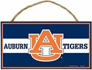 Auburn Tigers Wood Rope Sign - Picture 1 of 1