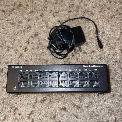 Cisco 16-Port 10/100 Switch - Cisco SF100D-16 - Image 1 of 4