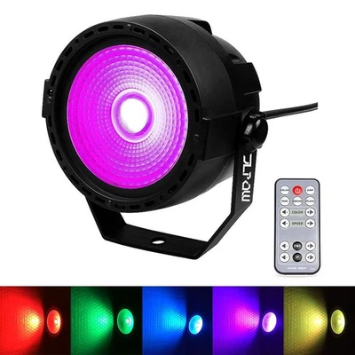 Stage Wash Light, JLPOW Super Bright Mini COB Par Can Lights with DMX and Rem... - Image 1 of 4