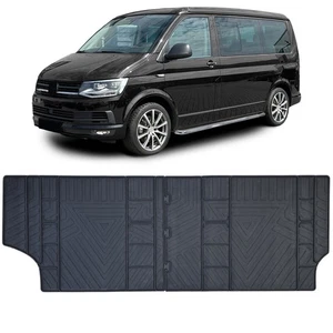 Premium Gummi Fußmatte 2-teilig 2.Sitzreihe hinten passt für VW T5 T6 T6.1 - Bild 1 von 8