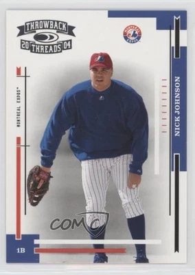 2004 Donruss Throwback Threads Nick Johnson #121 - Image 1 of 2