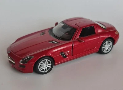 Auténtico coche de carreras modelo fundido a presión Kinsmart Mercedes-Benz SLS AMG juguete 1:36 Foto 1 de 4