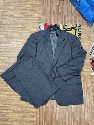 Bill Blass 46R 36x27 Gris Ventana 100% Lana Hombres Chaqueta Pantalones Traje Foto 1 de 4