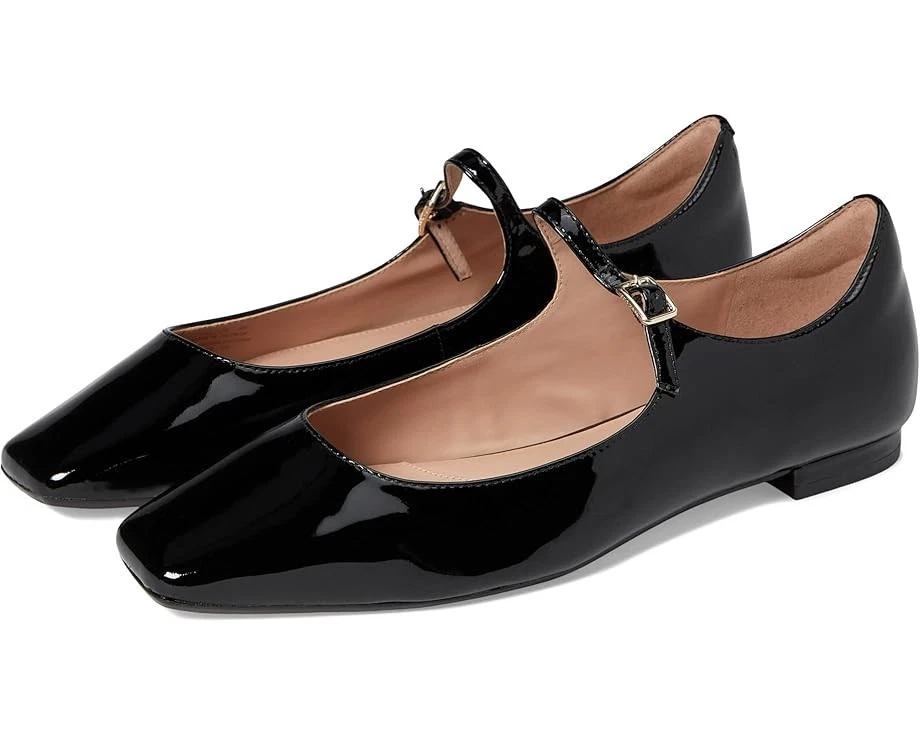 Zapatos planos de ballet Cole Haan® para mujer 9,5 B Bridge Mary Jane en charol negro Foto 1 de 4