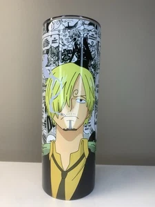 One Piece Anime Tumbler 20oz Skinny Cup Mug Stainless Steel - Picture 1 of 3