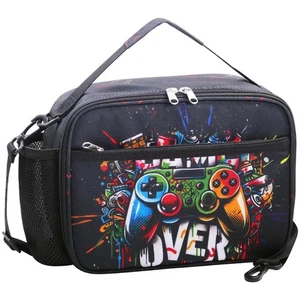 Bolsa de almuerzo para niños, lonchera aislada para niñas niños, bolsa de almuerzo para juegos niño adolescente... - Imagen 1 de 6