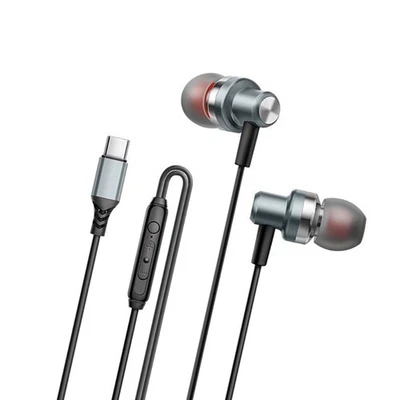 Type C Corded Earbuds Earphones Enhances Sound Featuring Metal Sound Chamber - Image 1 of 4