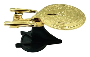 Bradford Exchange Limited Edition Gold Starship Enterprise 1701-D 14k Gold - Picture 1 of 6