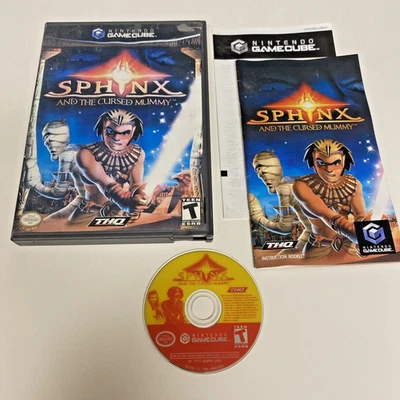 Sphinx and the Cursed Mummy Nintendo GameCube Complete CIB Tested Working - Image 1 of 3