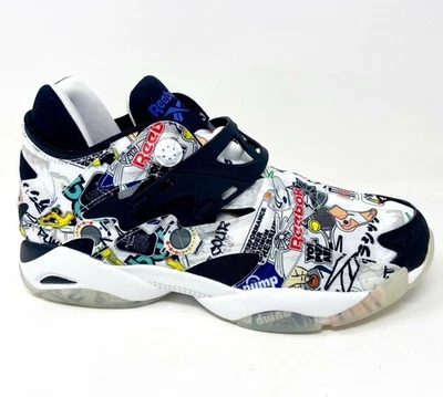 Size 9 - Reebok Pump Court Sticker City - White Black - Image 1 of 4