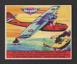 1941 R137 Goudey Gum Card - Sky Birds Fighter War Planes - #23 USA Consolidated - Picture 1 of 1