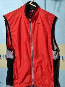 Vintage Nike Weste Windbreaker ärmellos Gr. M Herren Sport rot schwarz grau - Bild 1 von 10