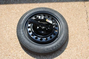 13-16 DODGE DART COMPACT MINI SPARE TIRE RIM WHEEL T125/80R17 JACK KIT STAR-XT - Picture 1 of 13