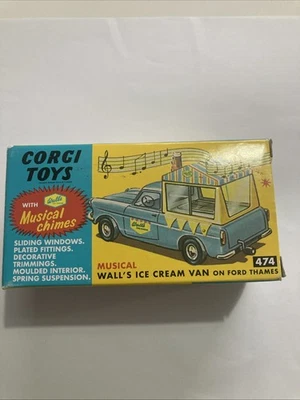 CORGI MODEL CLUB 474 MUSICAL WALL,S ICE CREAM VAN ON FORD THAMES, See Pics. - Image 1 of 4