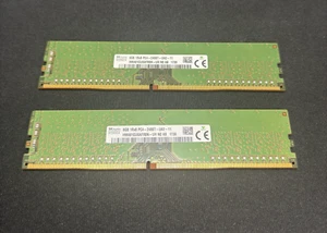 Two - 8GB SK Hynix DIMM RAM Module DDR4 3200 HP OEM Prodesk Elitedesk HMA81GU6CJ - Picture 1 of 9