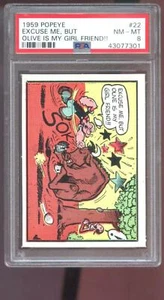 Popeye #22 1959 Discuse Me, pero Olive Is My Girlfriend!! Tarjeta Oyl grado 8 PSA - Imagen 1 de 2