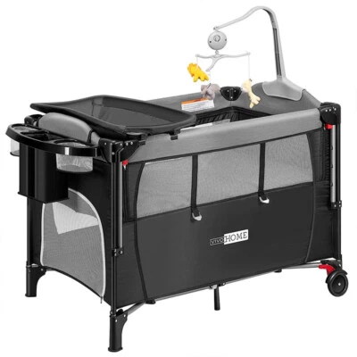 Cuna portátil para recién nacidos 5 en 1 con mosquitera Foto 1 de 4