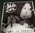 LP vinyle White Lion Fight To Survive Grand SLAM 1er pressage 1986