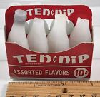 Vintage Ten c Nip Carton Assorted Flavors Containing 8 Empty Wax Bottles!!