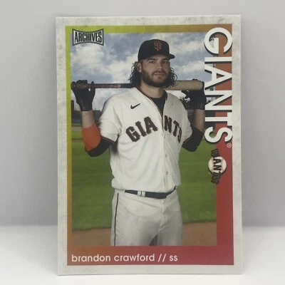 2022 Topps Archives Snapshots Brandon Crawford Base #29 San Francisco Giants - Image 1 of 2