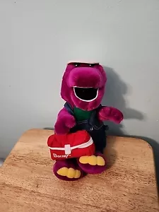 Plush Barney Goes To Work As A. Carpenter. Vinyage 90's. 15" Tall - Picture 1 of 7