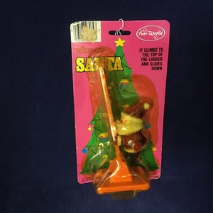 Div. Fun World años 60 totalmente nuevo Escalador de escalera Wind-up Santa artículo #7064 - Imagen 1 de 4