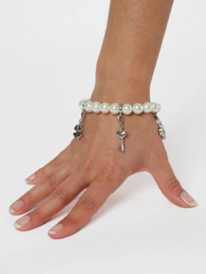 Charms Armband Perlenarmband mit Magneten mit 5 trendigen Anhängern zum Wechseln - Bild 1 von 4