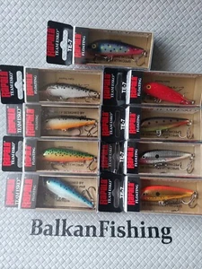Rapala Team Esko TE-7/ Lot of 9/ MIX -Color: MIB+STF+SF+GRF+BF+FRHF+COBL+CH+CGFR - Picture 1 of 9