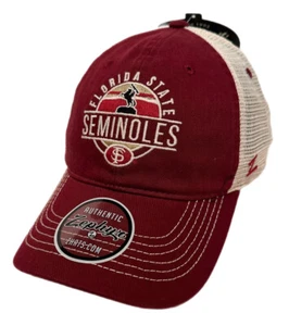 Zephyr NCAA Florida St Seminoles “Memorial" Washed Mesh Curved Bill ADJ Hat NWT - Picture 1 of 7