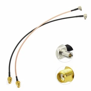 SMA to TS9 Adapter Cable 2x RG316+RG174 30cm for 4G LTE Antenna Huawei USB Modem - Picture 1 of 8