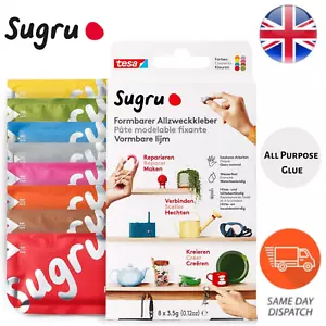 Sugru by Tesa Malleable Waterproof & Resistant Soft Pliable Material - Pack of 8 - Picture 1 of 2