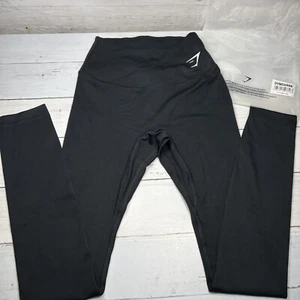 New In Bag Gym Shark Leggings Pants Capri Black Size XS Stretch Women’s - Picture 1 of 6