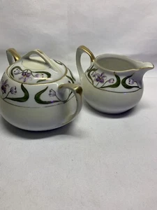 Nippon Vintage Sugar And Creamer Set excellent Condition - Picture 1 of 5