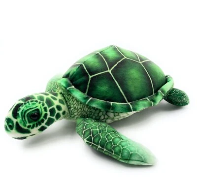 Plüschtier Stofftier Kuscheltier Kriechtier Schildkröte Meeresschildkröte 24 cm
