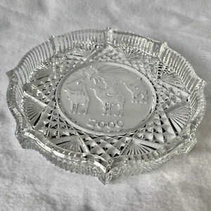 Waterford Crystal Plate Songs of Christmas O Holy Night 2000 Y2K Magi Wisemen - Picture 1 of 8