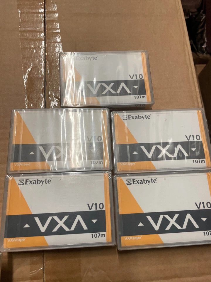 Lot x5 EXABYTE VXA V10  Tape Data Cartridge  12GB / 24GB new factory sealed - Image 1 of 1