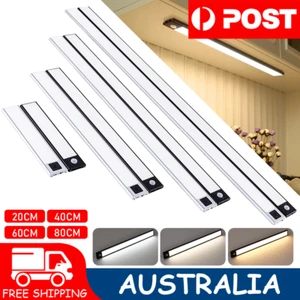 LED Motion Sensor Under Closet Light Rechargeable Magnetic Cabinet Dimmable Lamp - Picture 1 of 15