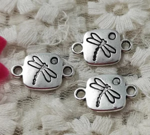Envío Gratis 56 piezas Conectores Libélula Plata Antigua 19x12mm H-5065 - Imagen 1 de 4