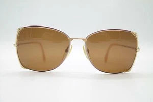 Vintage Rodenstock Exclusive 620 Gold Plated Gold Violet Square Sunglasses NOS - Picture 1 of 6