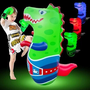Inflatable Dinosaur Punching Bag for Kids, 47 inches, Dinosaur Roar Sound, Dino - Picture 1 of 7