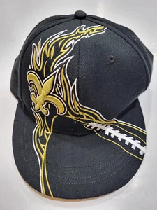 NFL Team Apparel New Orleans Saints Redzone Flatbill Passform Kappe Größe 7 1/2 NEU - Bild 1 von 7