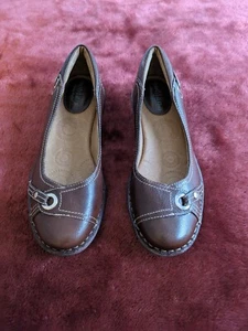 Montana Mujer Cuero Marrón Sin cordones, Mocasín Hebilla Zapato, Talla 8M - Imagen 1 de 5