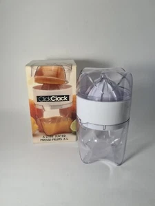 Vintage 1984 ClickClack Hand Press Citrus Juicer .5 Litre 16.9 Oz Lemon Lime - Picture 1 of 8