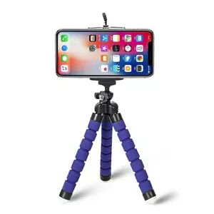 Tripod Stand Mount Flexible Octopus For Go-pro Camera iPhone Samsung blue - Picture 1 of 4