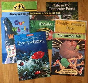 Lot of 8 Oversize Teacher Big Books SCIENCE/ANIMALS/NATURE Illustrated Easel - Picture 1 of 5