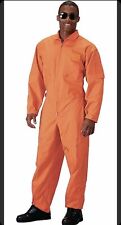 Rothco 7415 Mens Orange Flight Suit Size Large, Adjustable Waist & Cuffs